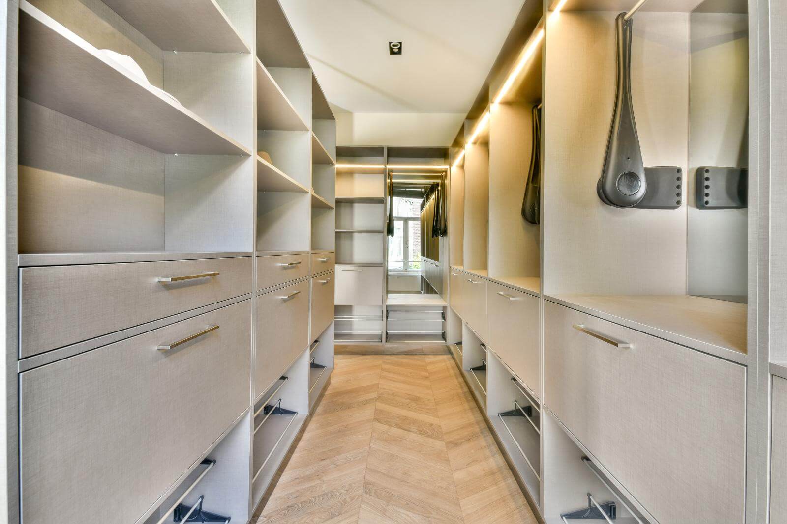 Bespoke walk in wardrobe